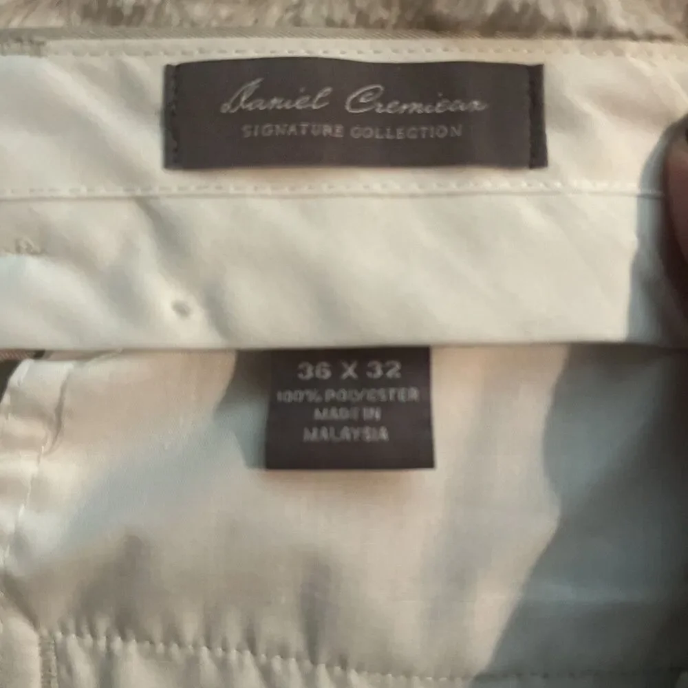 Daniel Cremieux khaki Tan Pants Signature Collection 36 x 32 - Picture 2 of 4